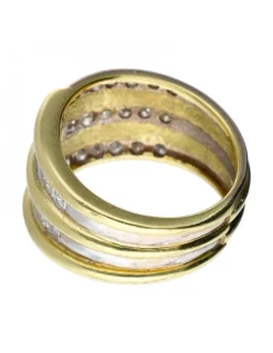 Anillo - 18 quilates Oro amarillo, Oro blanco - 0.60 tw. Diamante