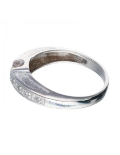Anillo - 18 quilates Oro blanco Diamante (Natural) - Diamante