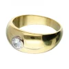 Anillo - Oro amarillo 0.30ct. Redondo Diamante