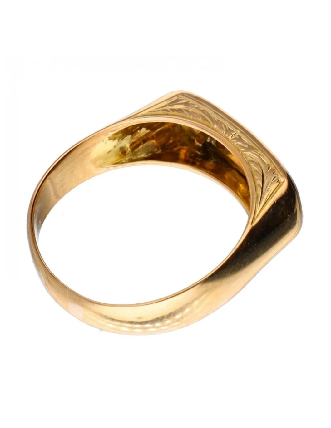 Anillo - Oro amarillo, Oro blanco 0.19ct. Redondo Diamante
