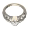 Anillo con brillantes oro blanco 18kl