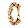 Anillo con brillantes oro amarillo 14kl