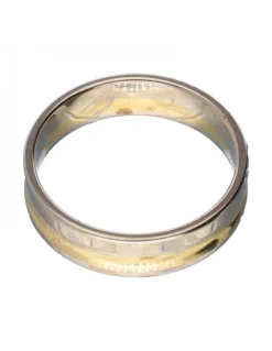 Anillo con brillantes oro blanco y amarillo 18kl