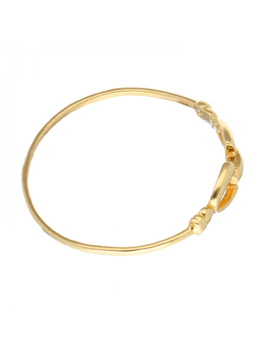 Anillo con diseño oro amarillo 18kl