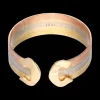 Anillo con diseño tres colores oro 18kl