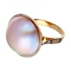 Anillo con perla oro 18 kl