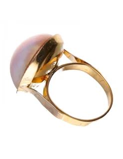 Anillo con perla oro 18 kl