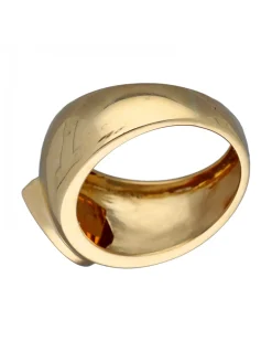 Anillo de Coctel de Oro amarillo con Topacio