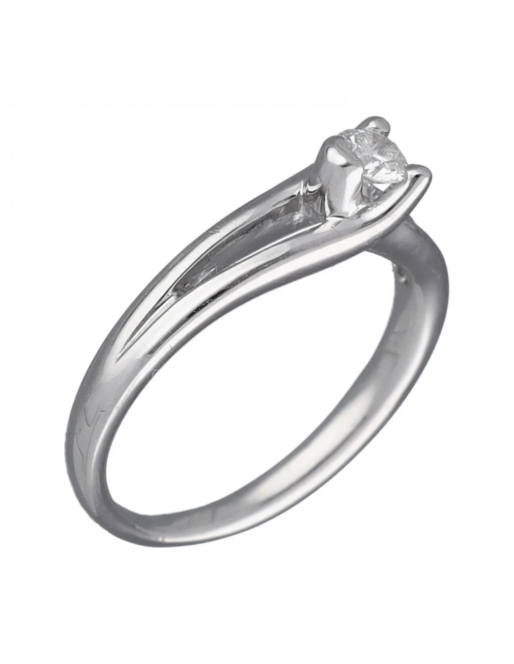 Anillo de compromiso de Oro blanco con Brillantes
