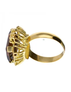 Anillo de oro 18 kl amatista