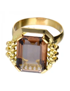 Anillo de oro 18 kl amatista