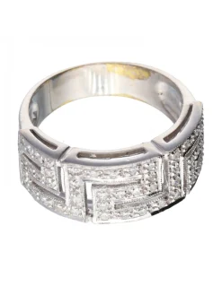 Anillo de oro 18 kl con diamantes