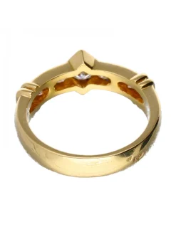 Anillo de oro 18 kl con diamantes