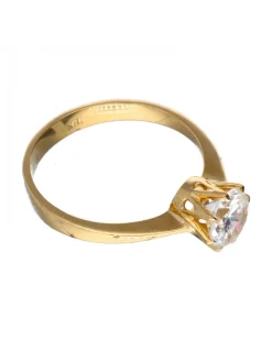 Anillo de oro 18 kl con zirconita