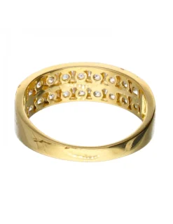 Anillo de oro 18 kl zirconitas