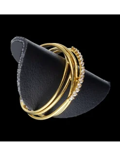 Anillo de oro 18 kl zirconitas