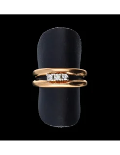 Anillo de oro 18 kl zirconita