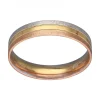 Anillo de Oro amarillo, blanco y rosado 18K con diseño Alianza