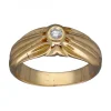 Anillo de Oro amarillo con diseño Solitario y Brillante