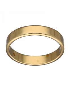 Anillo de Oro amarillo con diseño Alianza y Brillante