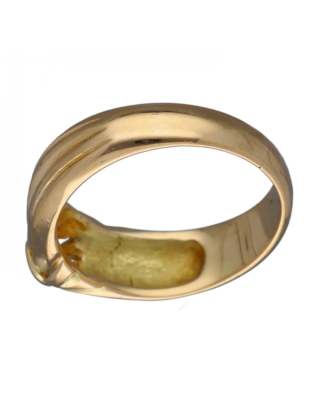 Anillo de Oro amarillo con diseño Solitario y Brillante