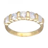Anillo de Oro amarillo 18K con diseño y Circonitas