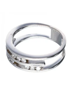 Anillo de Oro amarillo 18K con diseño y Brillantes