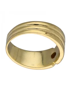 Anillo de Oro amarillo 18K con diseño y Brillante