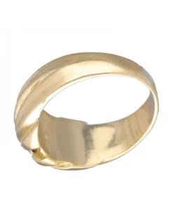 Anillo de Oro amarillo 18K con diseño y Circonita