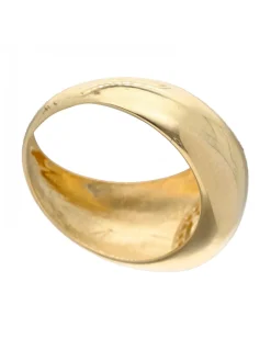 Anillo de Oro amarillo 18K con diseño Circonitas y Piedra azul Sintética