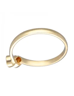 Anillo de Oro amarillo 18K con diseño y Brillantes