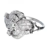 Anillo de oro blanco 18 kl con diamantes para mujer