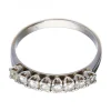 Anillo de oro blanco 18 kl con diamantes