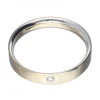 Anillo de oro blanco 18 Kl con diseño y brillante