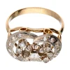 Anillo de oro blanco con zirconitas