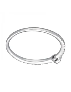 Anillo de Oro blanco 18K con diseño y Brillantes