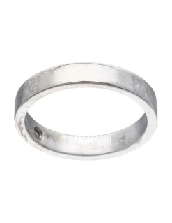 Anillo de Oro blanco 18K con diseño y Brillante