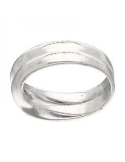 Anillo de Oro blanco 18K con diseño y Circonita central