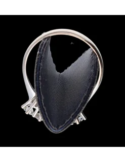 Anillo de oro blanco 18kl con zirconitas