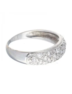 Anillo de oro blanco zirconita