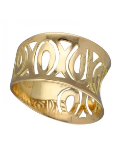 Anillo de Oro con diseño moderno