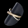 Anillo de oro y oro blanco 18 kl zirconita