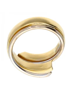 Anillo de oro y oro blanco 18 kl para mujer