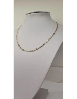 Cadena de Oro amarillo 18K con diseño de eslabones redondos de variados tamaños
