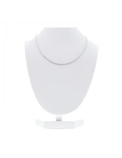 Cadena de oro blanco 18 K con diseño