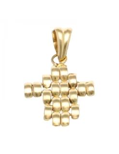 Colgante cruz oro amarillo 18kl
