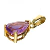 Colgante de oro 18 kl amatista