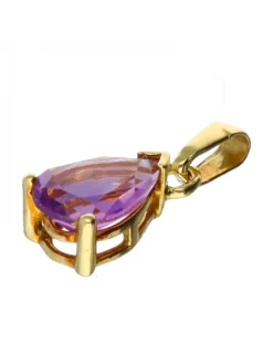 Colgante de oro 18 kl amatista