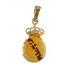 Colgante de Oro amarillo con diseño de Escudo del Madrid Futbol Club