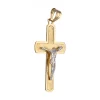 Colgante de Oro amarillo y blanco con diseño de Cruz